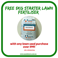 FREE 5kg Starter Fertiliser with any Lawn Seed purchase over $99!