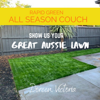 SHOW US YOUR GREAT AUSSIE LAWN - Rapid Green All Season Couch Doreen, Victoria