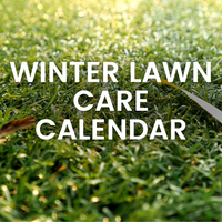 WINTER LAWN CARE CALENDAR