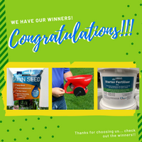 CONGRATULATIONS! WE HAVE OUR LAWN COMP WINNERS!
