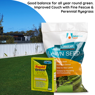 Rapid Green Couch Lawn Seed Blend 600gm