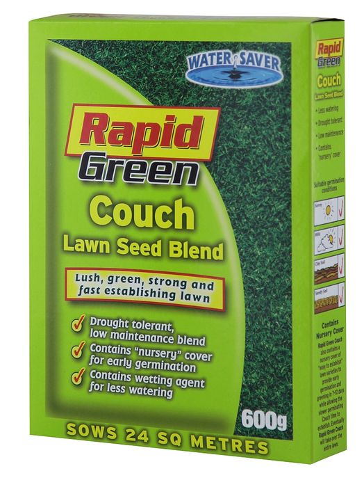 Rapid Green Couch Lawn Seed Blend 600gm