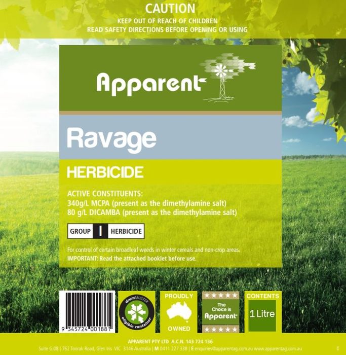 Ravage Broadleaf HERBICIDE 1L