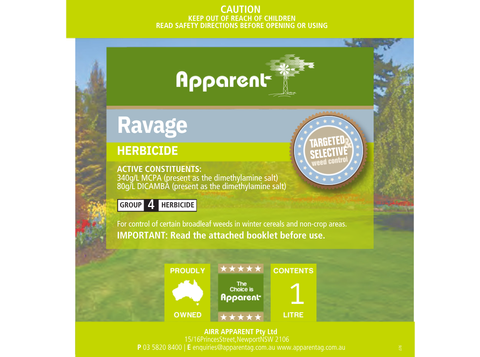 Ravage Broadleaf HERBICIDE 1L