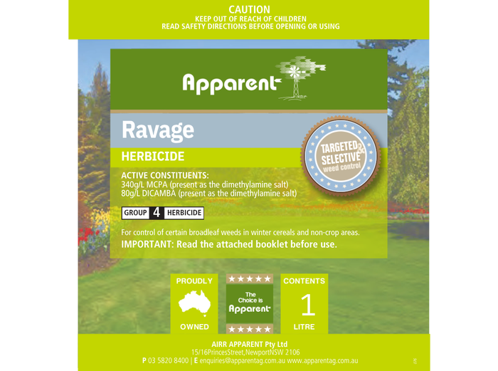 Ravage Broadleaf HERBICIDE 1L