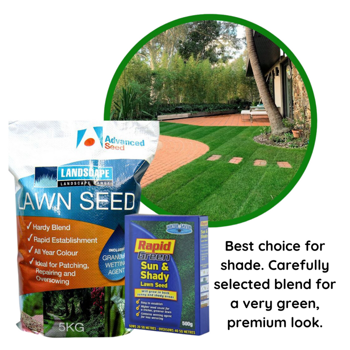 Rapid Green Sun & Shady Lawn Seed 500gm