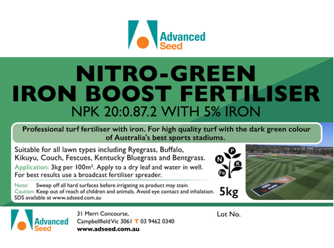 Nitro Green Iron Boost Fertiliser 5kg