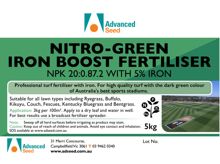 Nitro Green Iron Boost Fertiliser 5kg