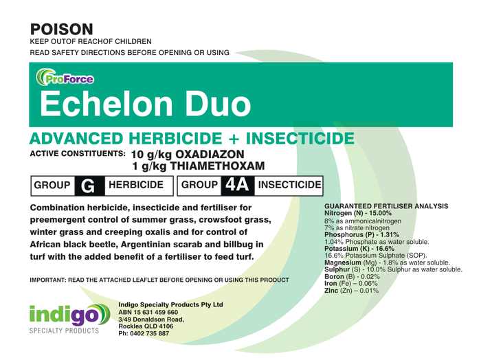 Echelon Duo Herbicide & Insecticide 5kg