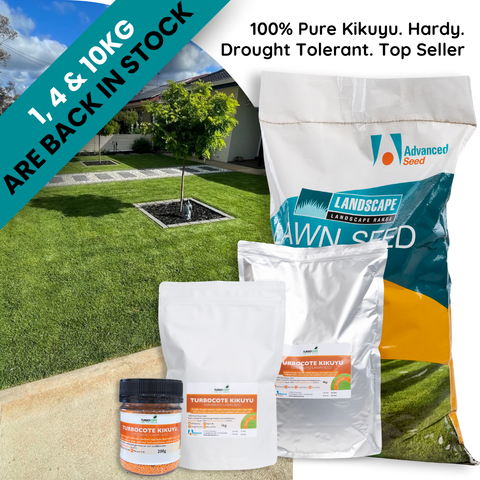Landscape Range Turbocote Kikuyu Lawn Seed