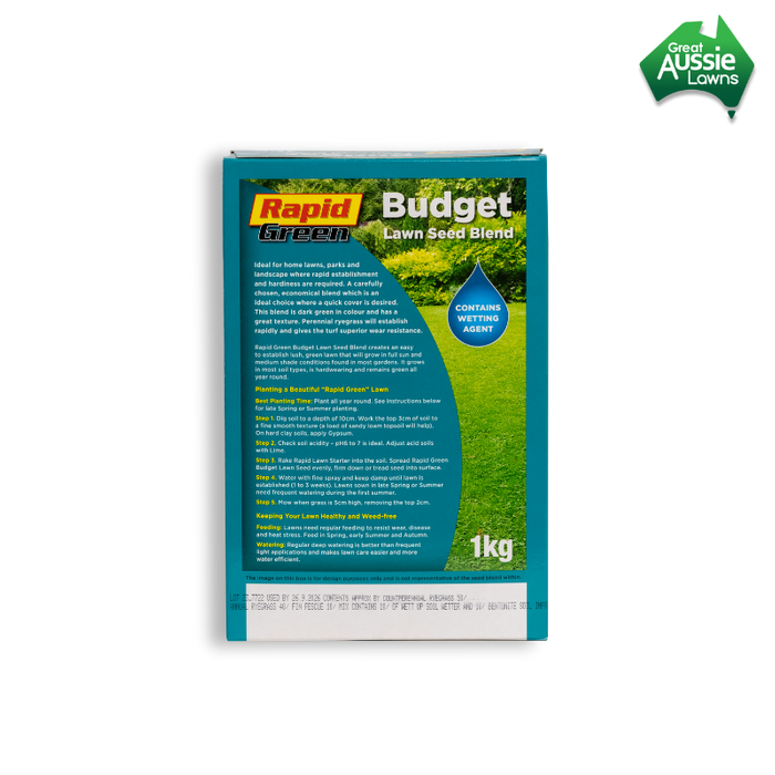 Rapid Green Budget Blend Lawn Seed