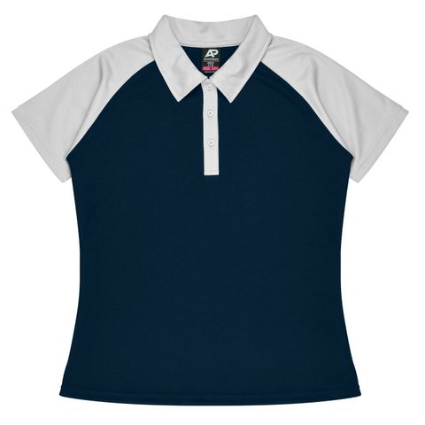 LADY MANLY POLO NAVY/WHITE 6