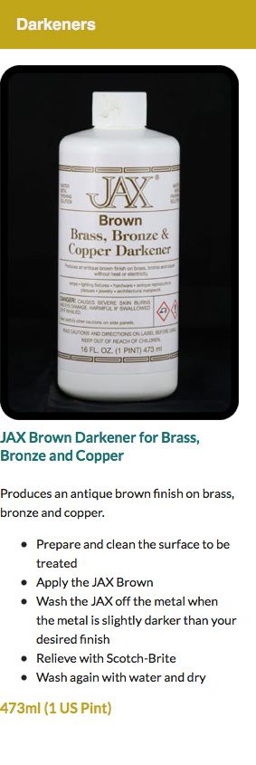 Jax Jax Brass, Copper & Gold Cleaner Pint