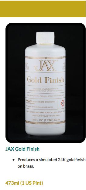 JAX Gold Finish