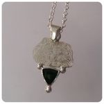 Sterling Silver and Chrome Tourmaline Pendant