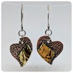 Patchwork Heart Earrings