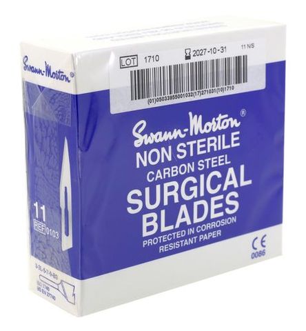 Scalpel Blade #11 Non-Sterile - Box 100