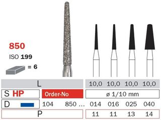 Diaswiss Diamond Bur - Round End Point 1.6mm