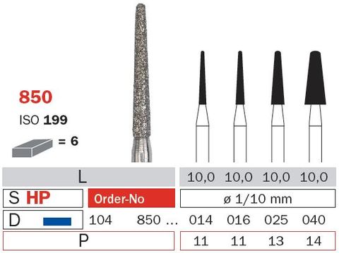 Diaswiss Diamond Bur - Round End Short Point