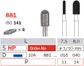 Diaswiss Diamond Bur - Round End Cylinder