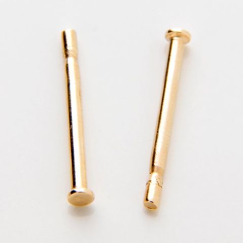 Post Plain - 18ct Yellow Gold