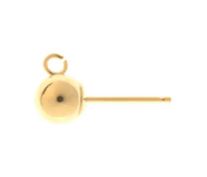 18ct Yellow Ball & Hook Studs