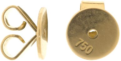 18ct Yellow Disc butterflies