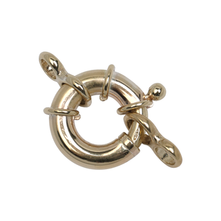 Bolt Ring - Deluxe 9ct Yellow Gold with Ends 12mm