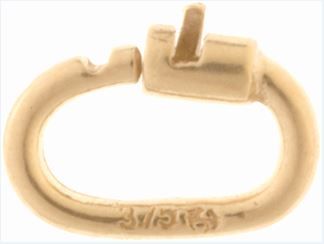 Link Lock - 9ct Yellow Gold 6mm x 4mm | Australian Jewellers Supplies