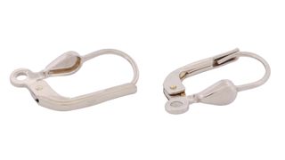 Continental Earclips - Teardrop 18ct White Gold