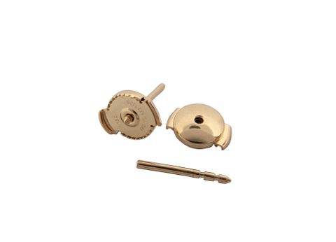 Alpa Disc Post - 18ct Yellow Gold 6mm