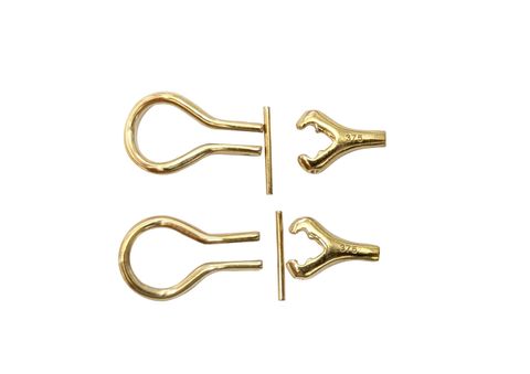 18ct Yellow Earring Keyholes