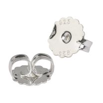 Butterflies - Scalloped Edge Sterling Silver 8mm