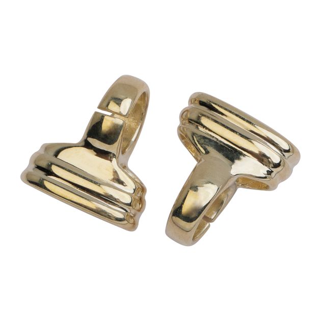 Chain End Caps 9ct YG 13.8 inside ( fits BR 20 ) Australian Jewellers Supplies