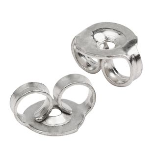 Butterflies - 9ct White Gold - 6x4.5mm Heavy