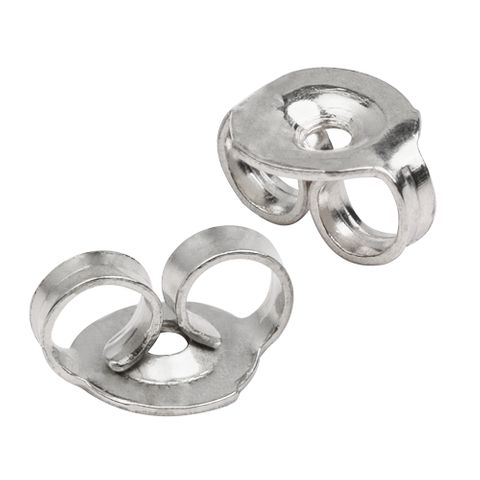 Butterflies - 9ct White Gold - 6x4.5mm Heavy