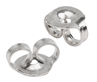 Butterflies - 9ct White Gold - 6x4.5mm Heavy