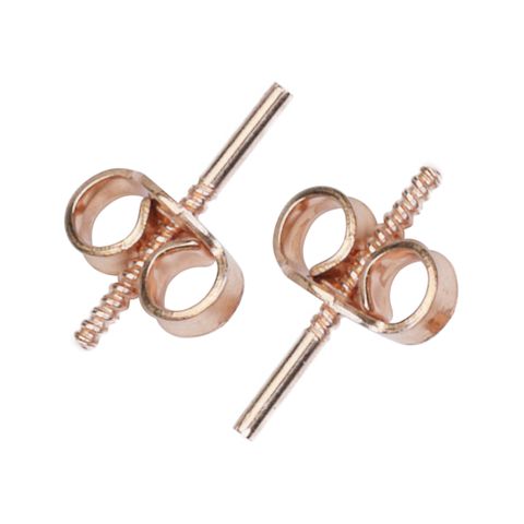 Posts & Butterflies Threaded - 9ct Rose Gold