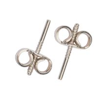 Posts & Butterflies Threaded - Sterling Silver