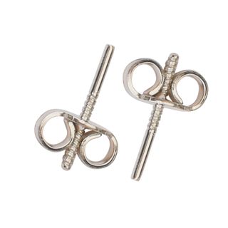 Posts & Butterflies Threaded - Sterling Silver