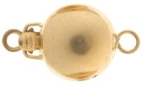 14ct Yellow Plain Ball clasp