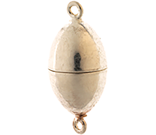Magnetic Oval Clasp- Sterling Silver - Small