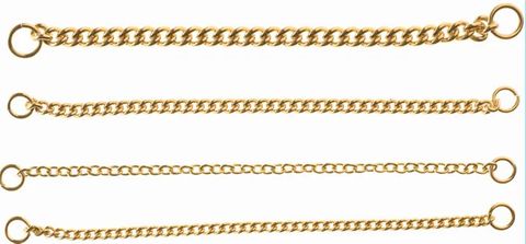 Gold Plated Curb Safety Chain