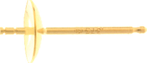 9ct Yellow Plain Pearl Studs