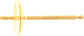 9ct Yellow Plain Pearl Studs