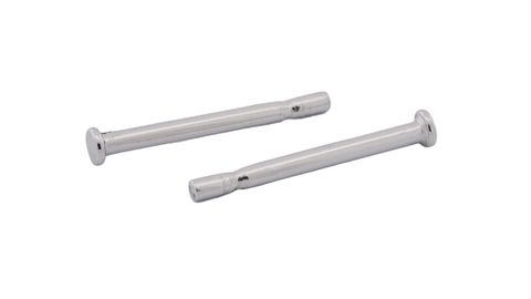 Post Plain - 9ct White Gold