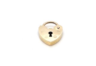 Padlock Plain - 9ct Yellow Gold 15mm