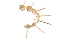 Silver Fluted cup Studs