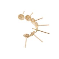 Silver Fluted cup Studs