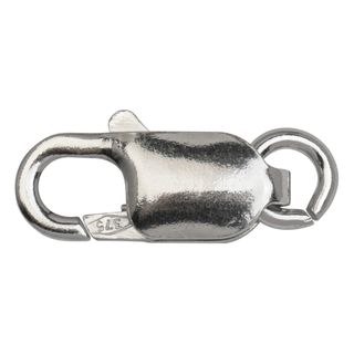 Parrot Clasp - 9ct White gold Size: 8